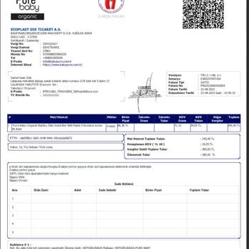 Pure Baby Defolu Çıkan Ürün