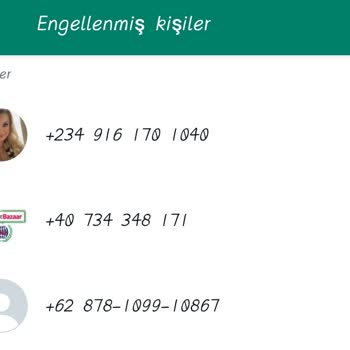 WhatsApp'tan Yabancı Numaraların Araması
