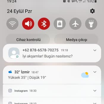WhatsApp'tan Gelen 62 Kodlu Mesaj.