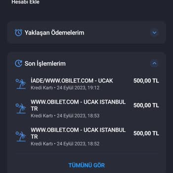 Obilet İki Defa Para Çekti