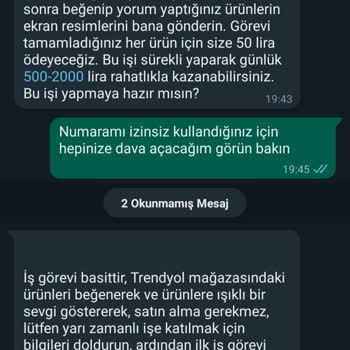 Trendyol Para Karşılığında Yorum Teklifi