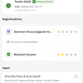 Domino's Pizza Soğanlık Şubesi Terbiyesizliği