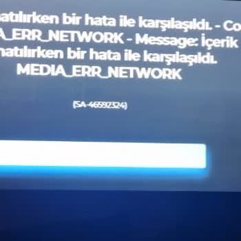 Tod TV Media_Err_Network Hatası Ve Yayını İzleyememe!