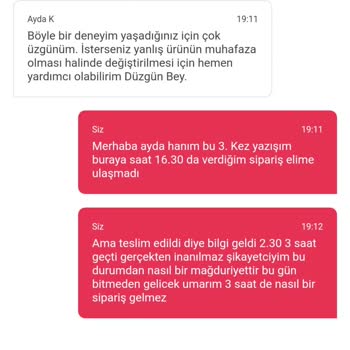 Yemeksepeti Market Yemeksepeti Sipariş Teslim Edilmedi