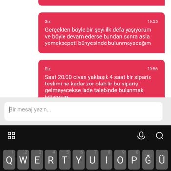 Yemeksepeti Market Yemeksepeti Sipariş Teslim Edilmedi