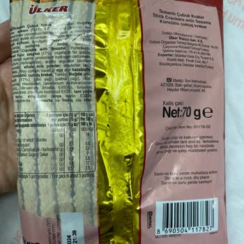 Ülker Tuzlu ve Kokuyor Yenmiyor Tansiyon Hastası Eder