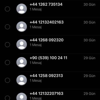Vodafone +44 Numaradan Sürekli Mesaj Geliyor