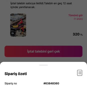 Gardrops Sipariş Verdiğim Ürün Kargolanmadı İptal De Edemiyorum