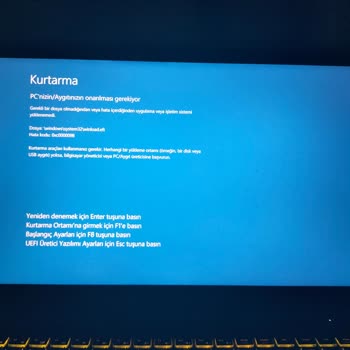 Monster Tulpar T7 V20.5 Modeli Mavi Ekran Verip Kapanıyor.