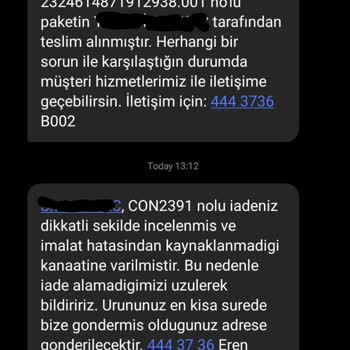 Converseturkey.com 2 Ayda Bozulan Ayakkabı İçin İade Talebi