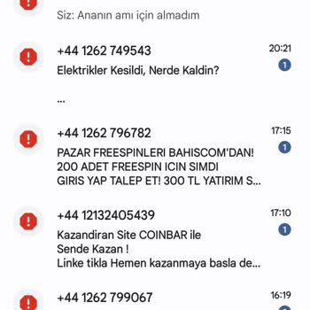 Vodafone Bahis Firması Reklam Mesajları