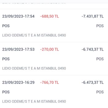 Lidio Ödeme Hesabımdan Para Çekiş