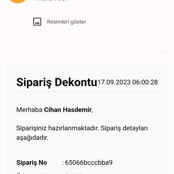 Penak Yapı Malzemeleri Sipariş Verilen Gelmeyen Ürün