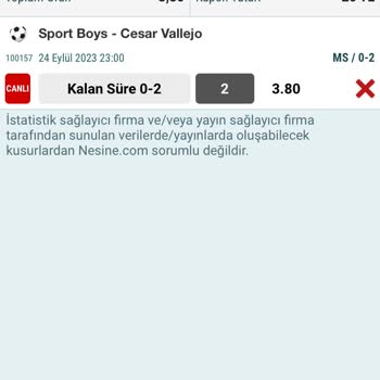 Nesine Bahis Kuponu Şikayeti