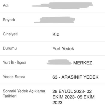 KYK Yurt Yedeği Şikayeti