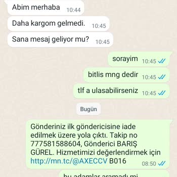 MNG Kargo Kargo Teslim Edilmeden İade