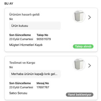 Hepsiburada Hasarlı Ürün, Dönüş Yapılmaması