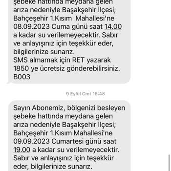 İSKİ SMS Sorunu