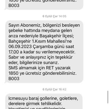 İSKİ SMS Sorunu
