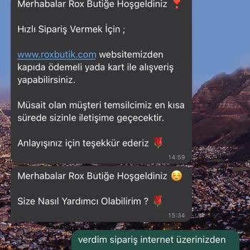 Rox Butik Ürün Satın Aldım Kargoya Verilmedi