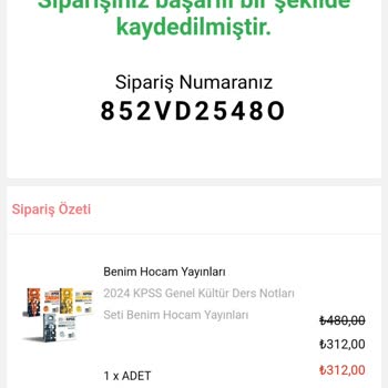 Benim Hocam Yayınevi'nden Bir Yanıt Alamadık