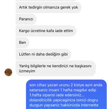 serbestbolge Ürün Gönderimi Yapılmadı