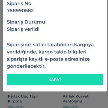 Shiny Force 1 Hafta Geciken Siparişim