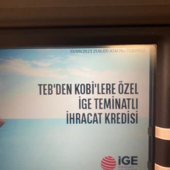 TEB Bankamatikten Para Yatırırken Yaşadığım Sorun
