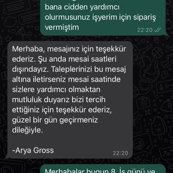 Arya Gross Siparişim Ortada Yok İadede Alamıyorum