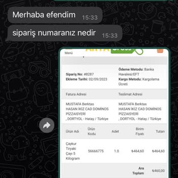 Arya Gross Siparişim Ortada Yok İadede Alamıyorum