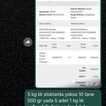 Arya Gross Siparişim Ortada Yok İadede Alamıyorum