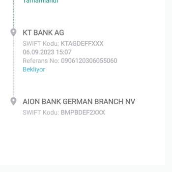 Kuveyt Türk İştiraki Kt Bank'ın Gerçekleşmeyen SWİFT İçin İşlem Ücreti
