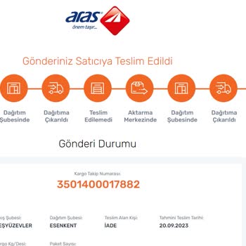 Aras Kargo Sorun Yaşatan Firma