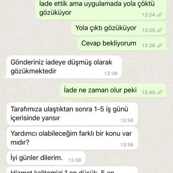 ebebek İade Edilen Kargonun Tekrardan Tarafıma Kargolanması