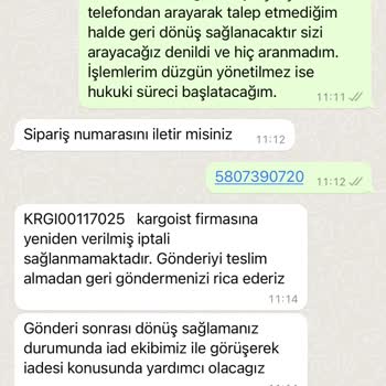 ebebek İade Edilen Kargonun Tekrardan Tarafıma Kargolanması