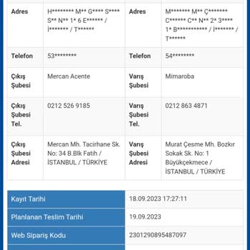 Sürat Kargo Mimaroba Şubesi Gelmediği Halde Teslim Edildi Gözükmesi