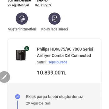 Hepsiburada Ve Philips'in Eksik Aksesuar Teslim Etmesi
