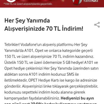 Vodafone Hediye Çarkı Hediyeyi Vermiyor