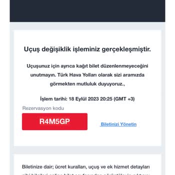 Anadolu Jet Sefer Ve Bilet Değişikliği