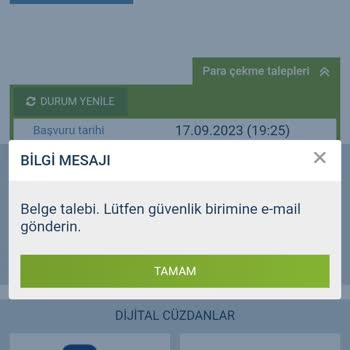 1xBet Çekim İşlemi Sağlayamıyorum