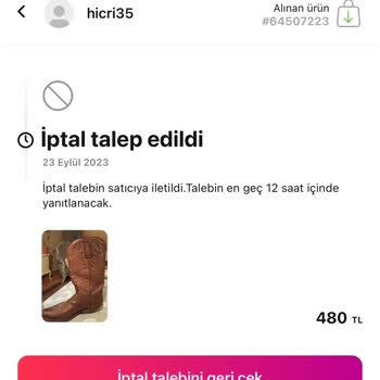Gardrops Sipariş İptali Sorunu