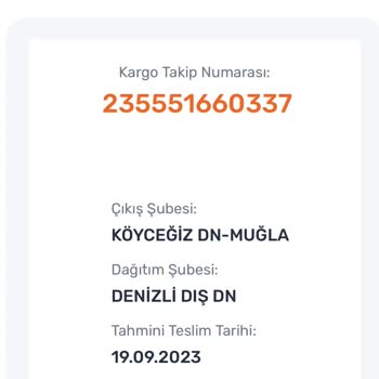 Sendeo Kargo On Gündür Hareketsiz Kargo.