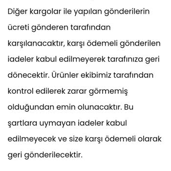 Ciqulata İade Kabul Etmiyorlar