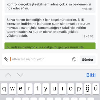 Taze Direkt Kampanya Problemleri