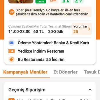 Trendyol Yemek Sipariş İptali Para İadesi Yapılmaması