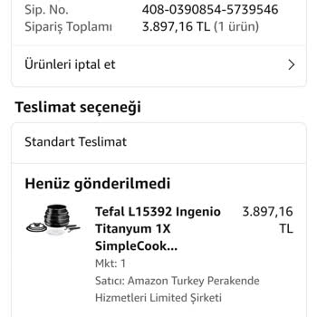 Amazon Sipariş İptali Sonrası Fiyat Artışı