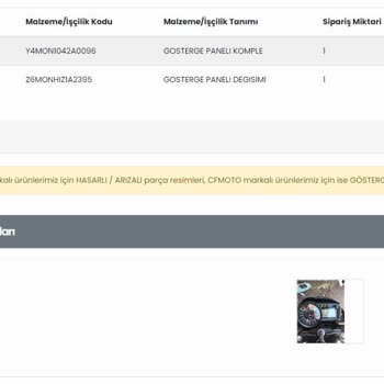 Mondial Motor Gösterge Paneli Ve Beyin