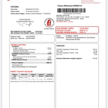 Vodafone Net Modemi İade Ücretimi Yalan Dolanla Faturamdan Düşmüyorlar