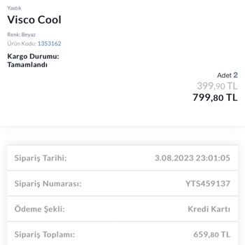 Yataş Bedding Teslim Edilemeyen Sipariş