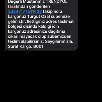 Sürat Kargo Kargom Teslim Edilmedi